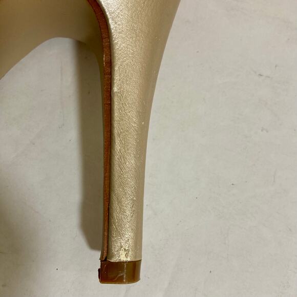 Champagne gold glitter platform pumps, women's size 5 style Candice by Touch Ups - Picture 10 of 12